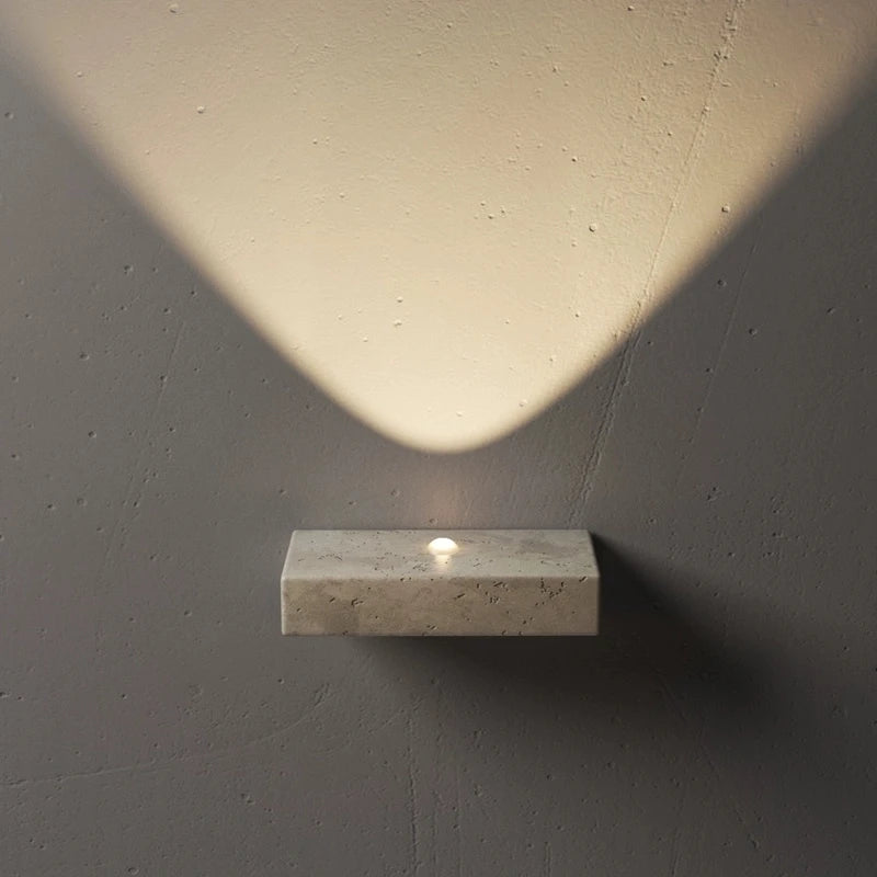 Soren Travertine Wall Sconce