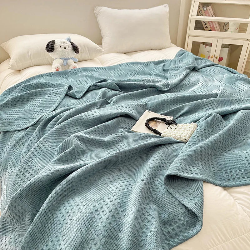 Maren Cotton Waffle Throw