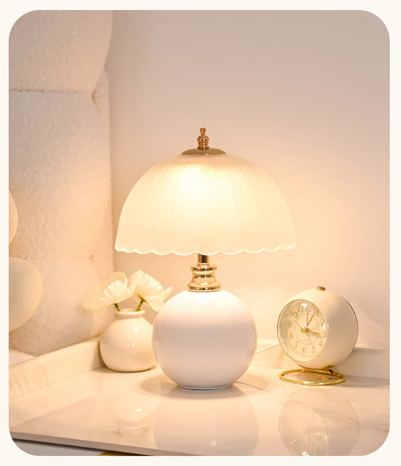Nori Ceramic & Glass Book Lamp
