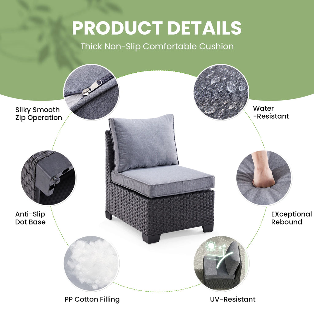 Capri Woven Patio Sectional Set