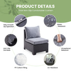 Capri Woven Patio Sectional Set