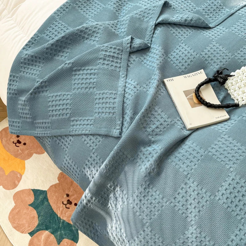 Maren Cotton Waffle Throw