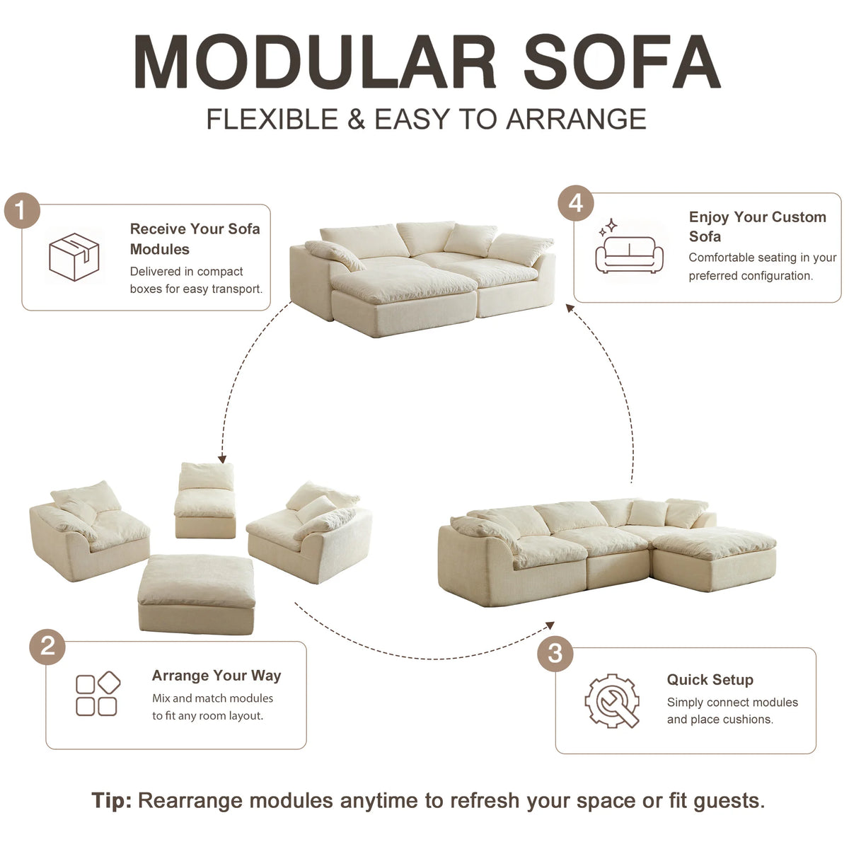 Sunday Modular Cloud Sectional