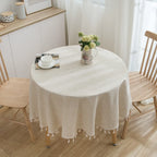 Celia Ruffled Linen-Blend Tablecloth