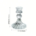Clara Glass Candleholder Trio