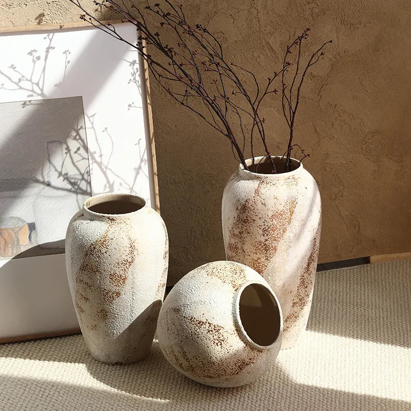 Elara Weathered Ceramic Vase