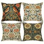 Meadow Botanical Linen Pillow Cover