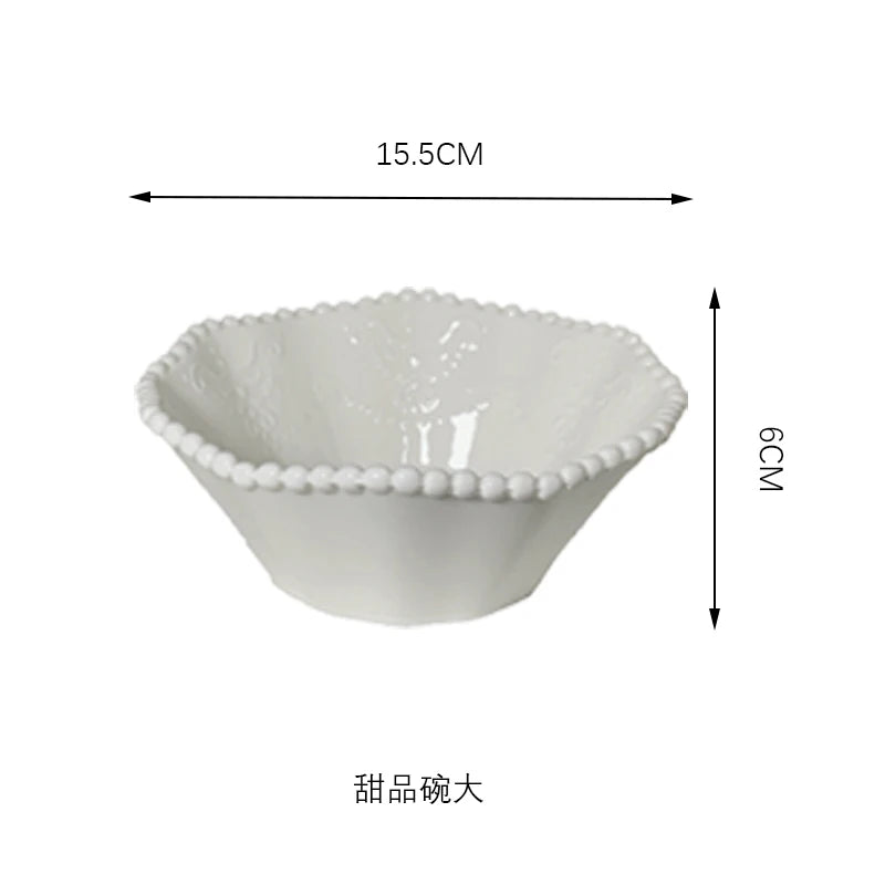 Esme Ceramic Pearl Tableware Set