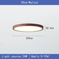 Ultra-Slim Woodgrain Ceiling Light — product detail view 8