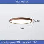Ultra-Slim Woodgrain Ceiling Light — product detail view 8