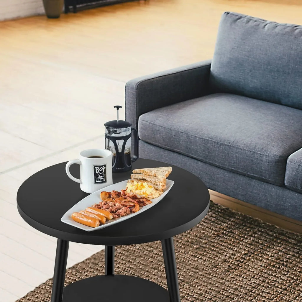Tobin Two-Tier Wooden Side Table