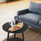 Tobin Two-Tier Wooden Side Table