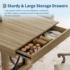 Hollis 71-Inch Storage Dining Table