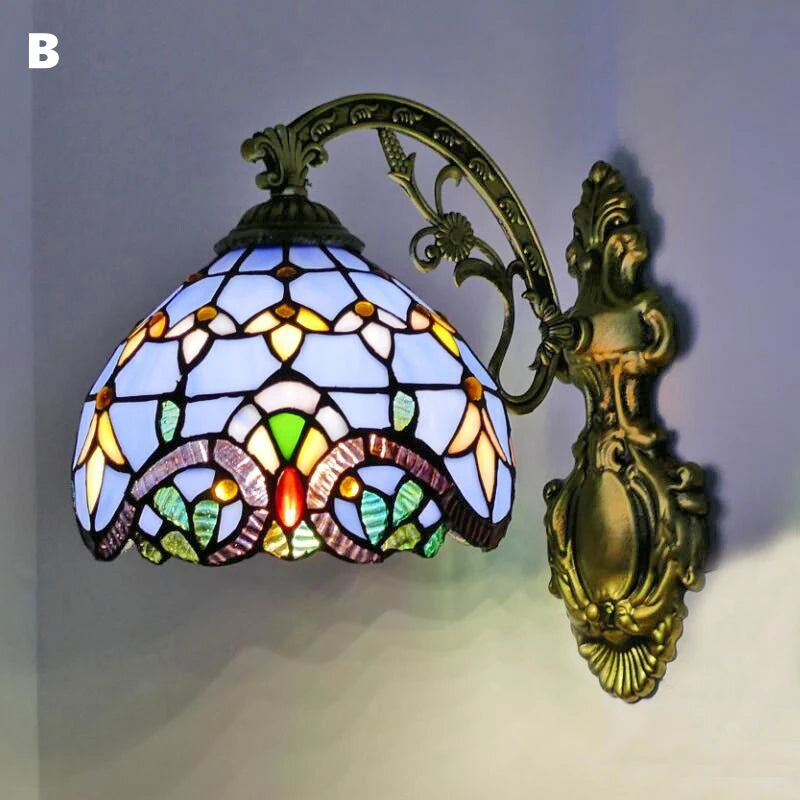 Odette Stained Glass Wall Sconce