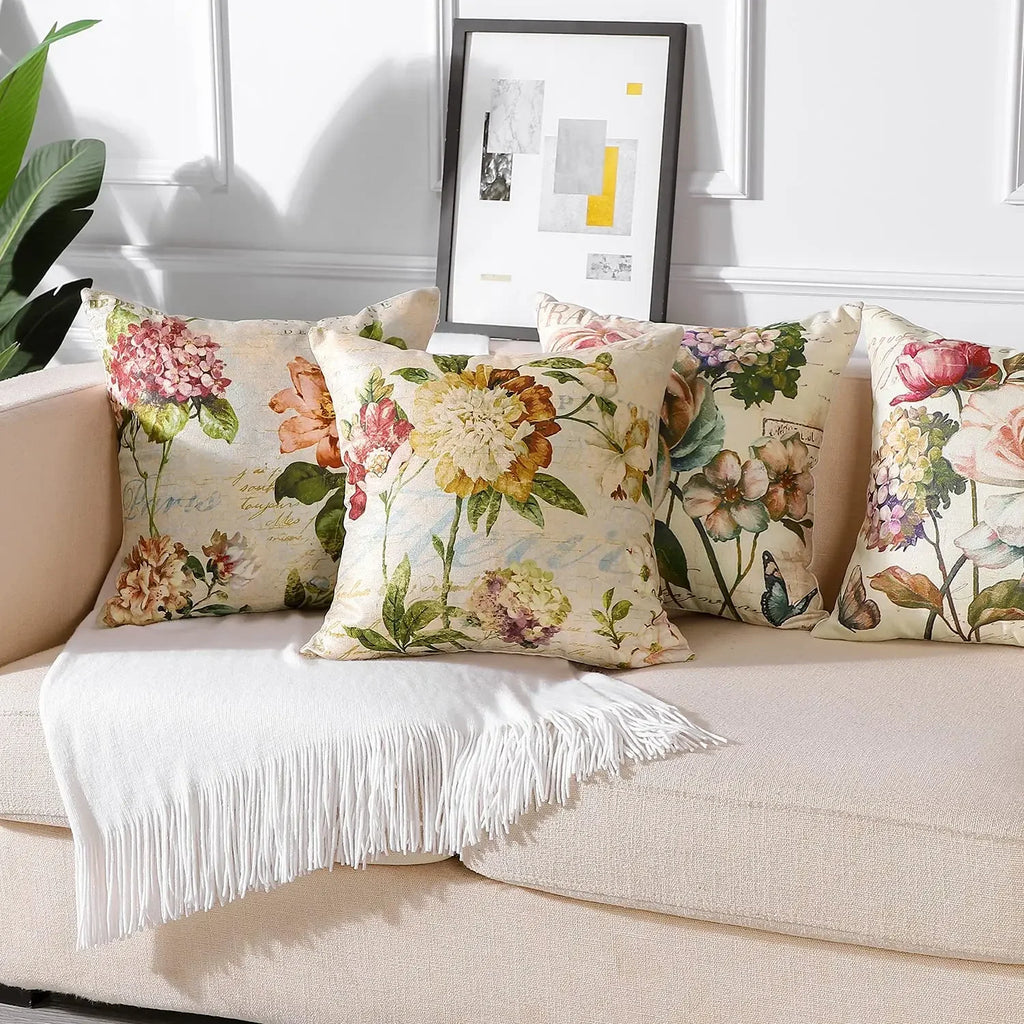 Posy Vintage Floral Cushion Cover