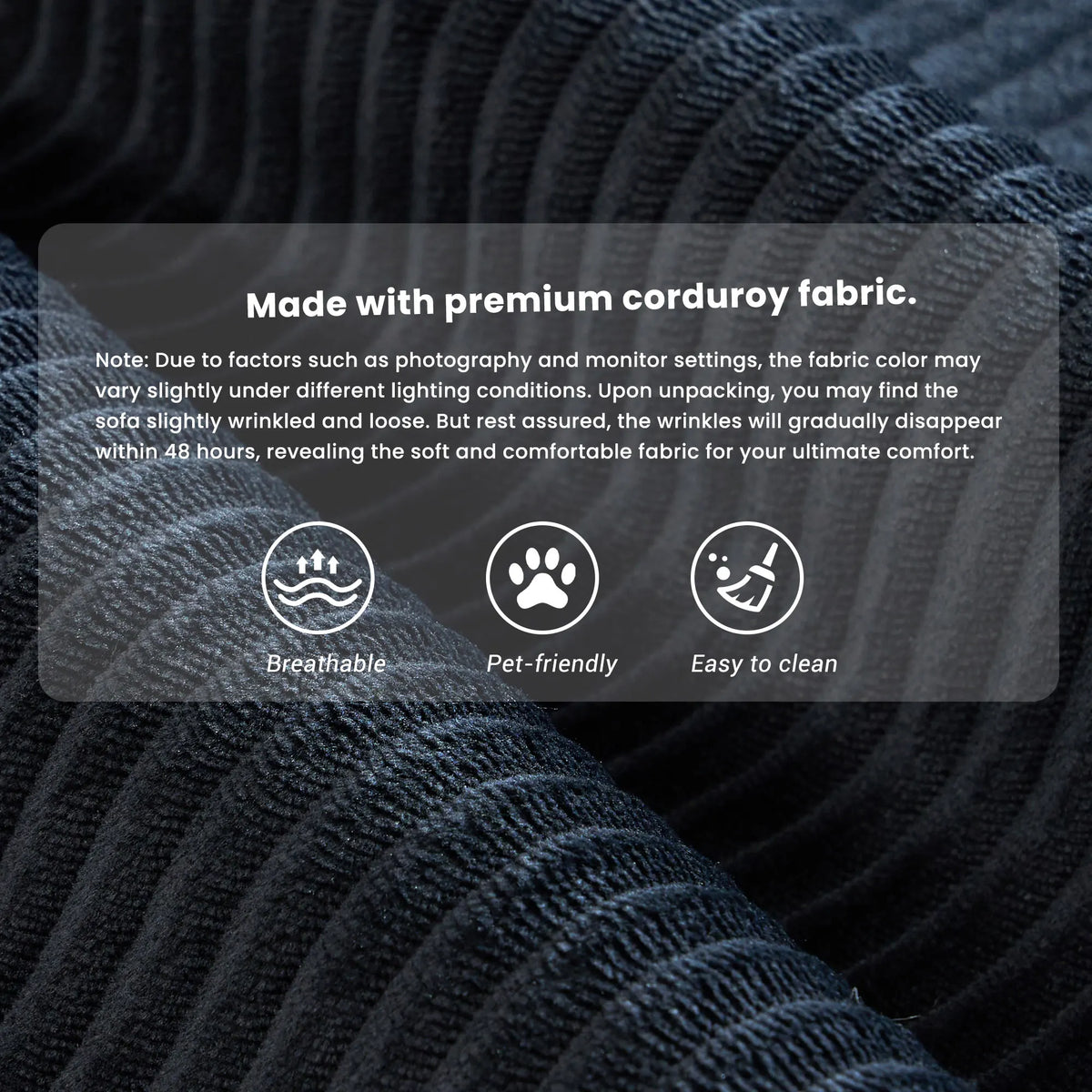 Milo Corduroy Convertible Loveseat