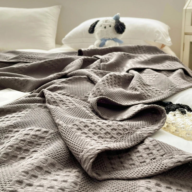 Maren Cotton Waffle Throw