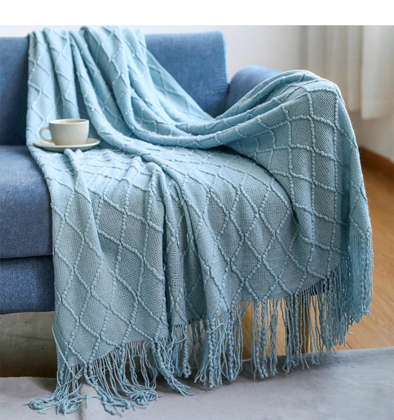 Freya Nordic Tassel Throw