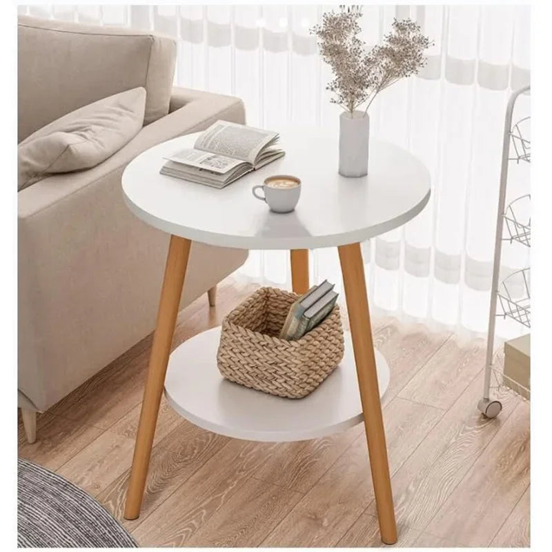 Tobin Two-Tier Wooden Side Table