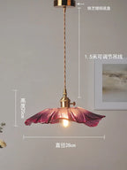 Flora Amber Glass Flower Pendant
