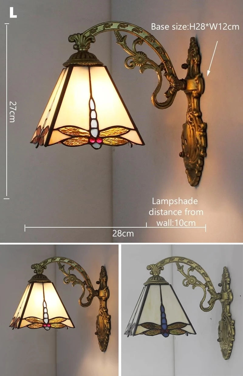 Odette Stained Glass Wall Sconce