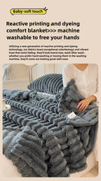 Thea Wide-Stripe Flannel Throw