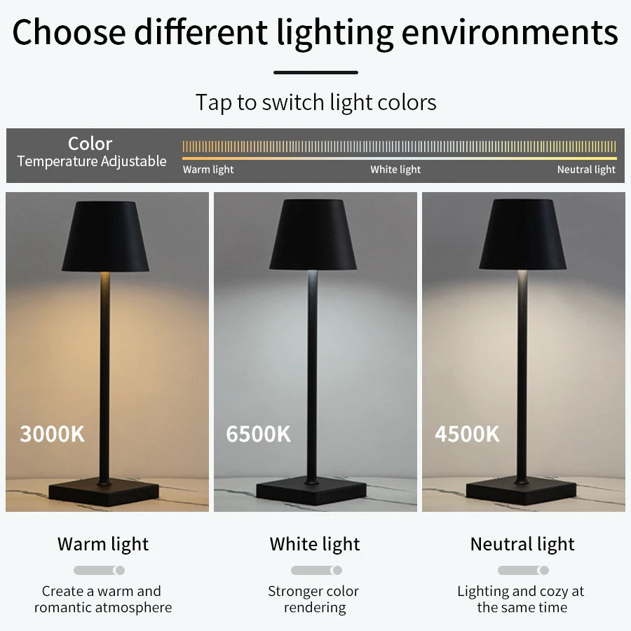 Rechargeable Touch Table Lamp — product detail view 4