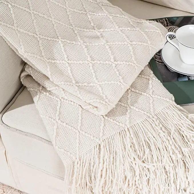 Freya Nordic Tassel Throw