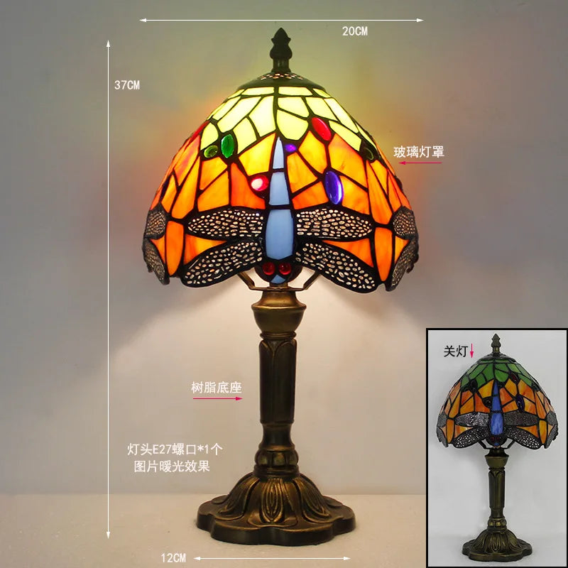 Rosalie Stained Glass Table Lamp