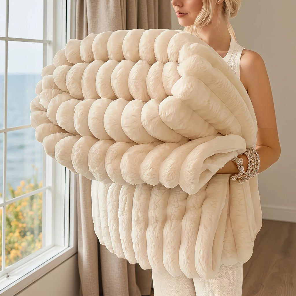Leni Plush Faux-Fur Throw
