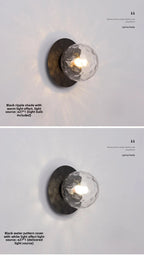 Opal Brass Frosted Globe Wall Sconce