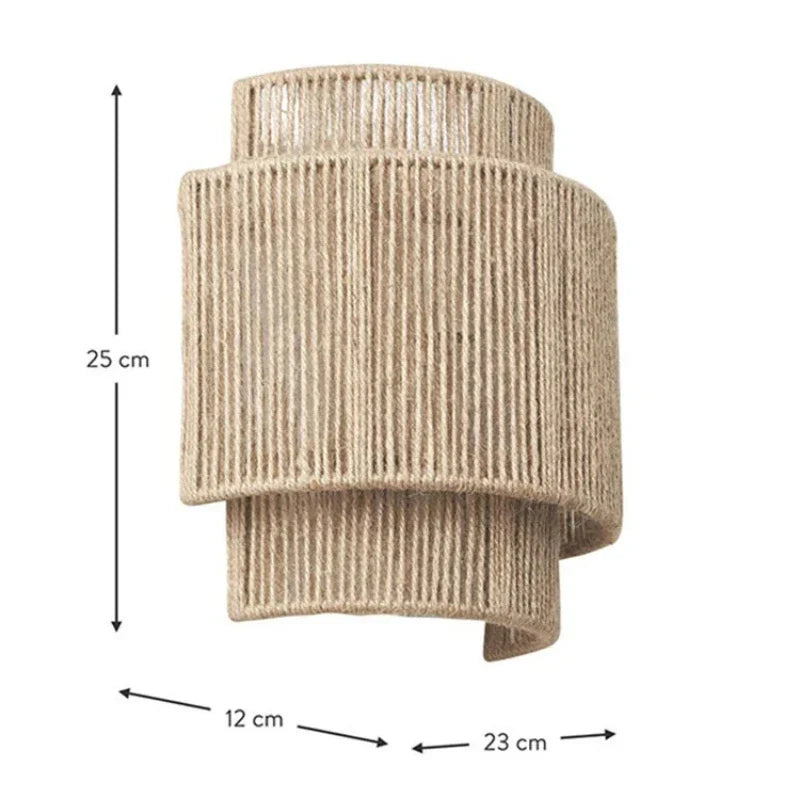 RattanGlow Wall Lamp — product detail view 5