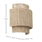 RattanGlow Wall Lamp — product detail view 5