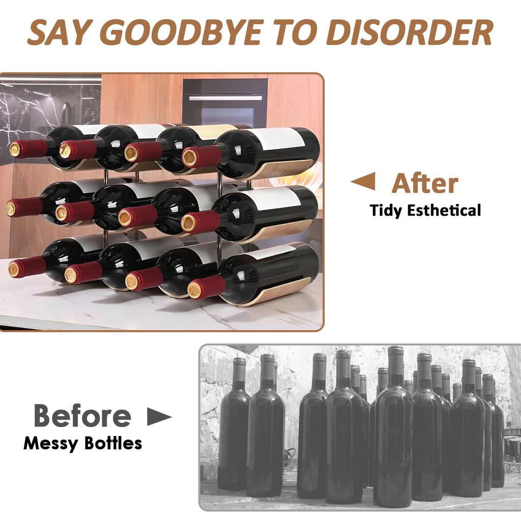 Vino Solid Wood Wine Display Rack