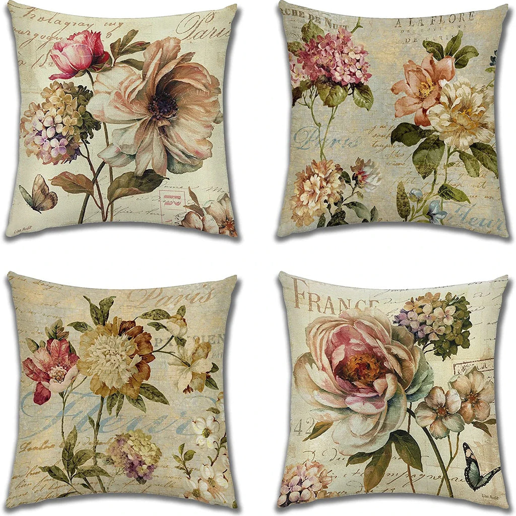 Posy Vintage Floral Cushion Cover