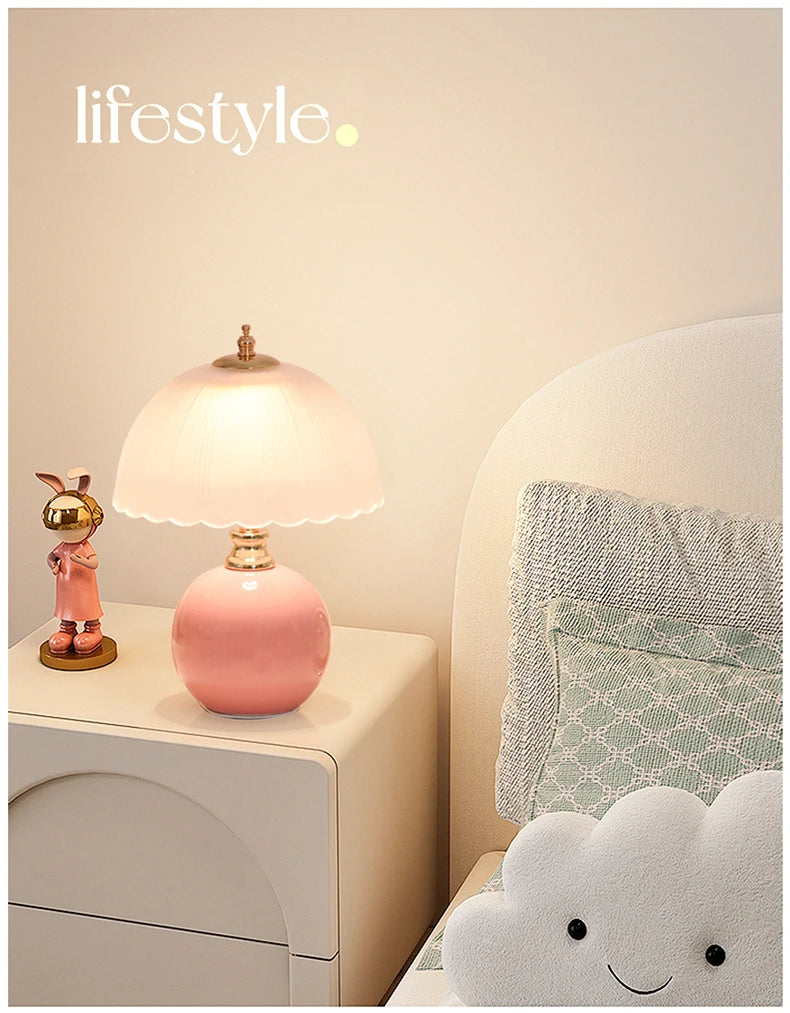Nori Ceramic & Glass Book Lamp