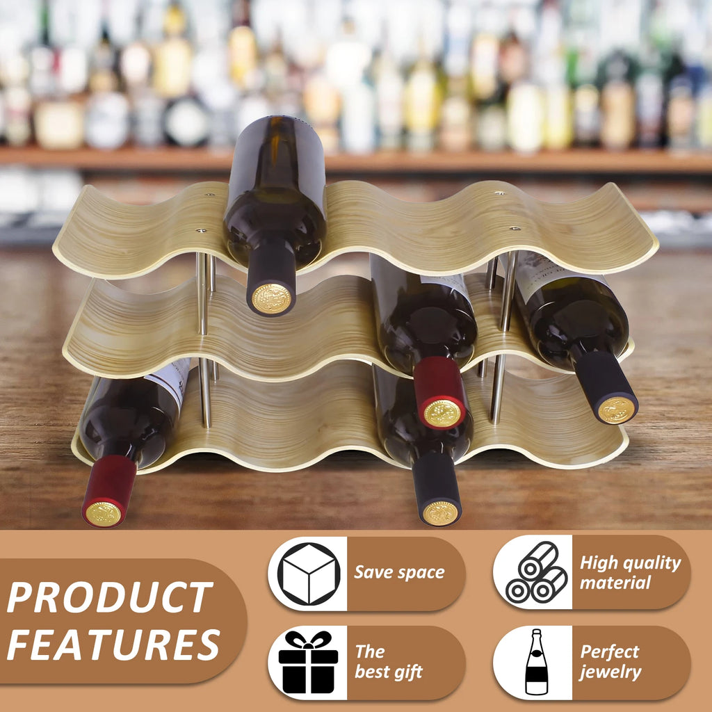 Vino Solid Wood Wine Display Rack