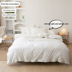 Oona Washed Cotton Button Duvet Set