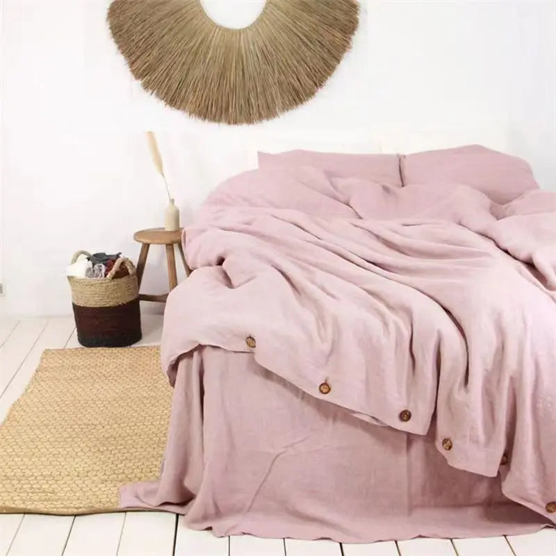 Elodie French Linen Duvet Cover