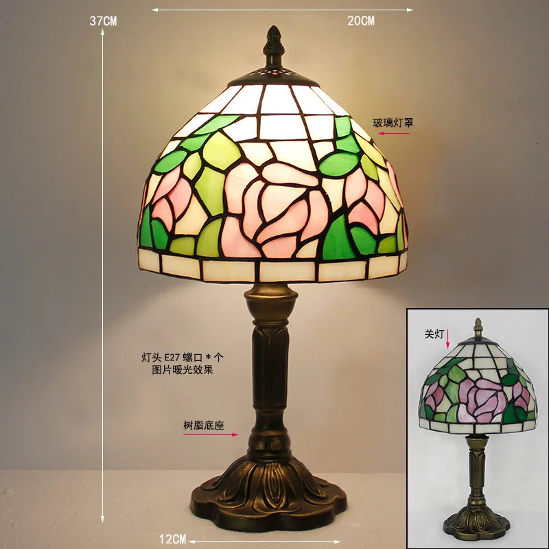 Rosalie Stained Glass Table Lamp