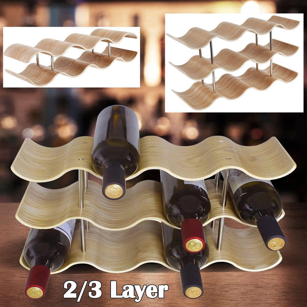 Vino Solid Wood Wine Display Rack