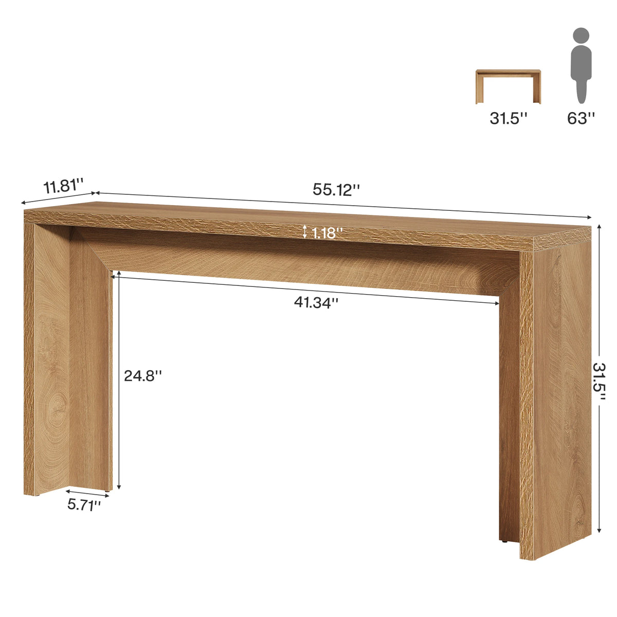 Emmett 55-Inch Farmhouse Console