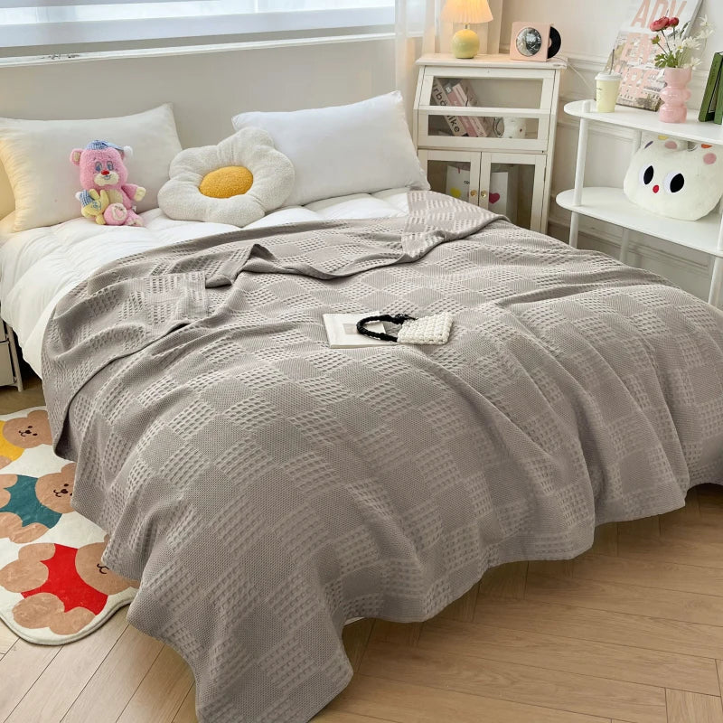 Maren Cotton Waffle Throw