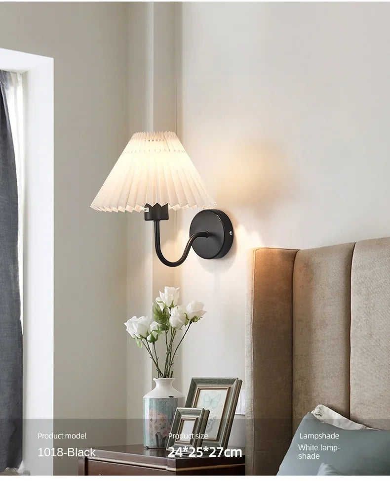Rue Pleated Umbrella Wall Lamp