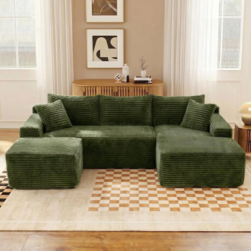 Arden Corduroy U-Shaped Sectional