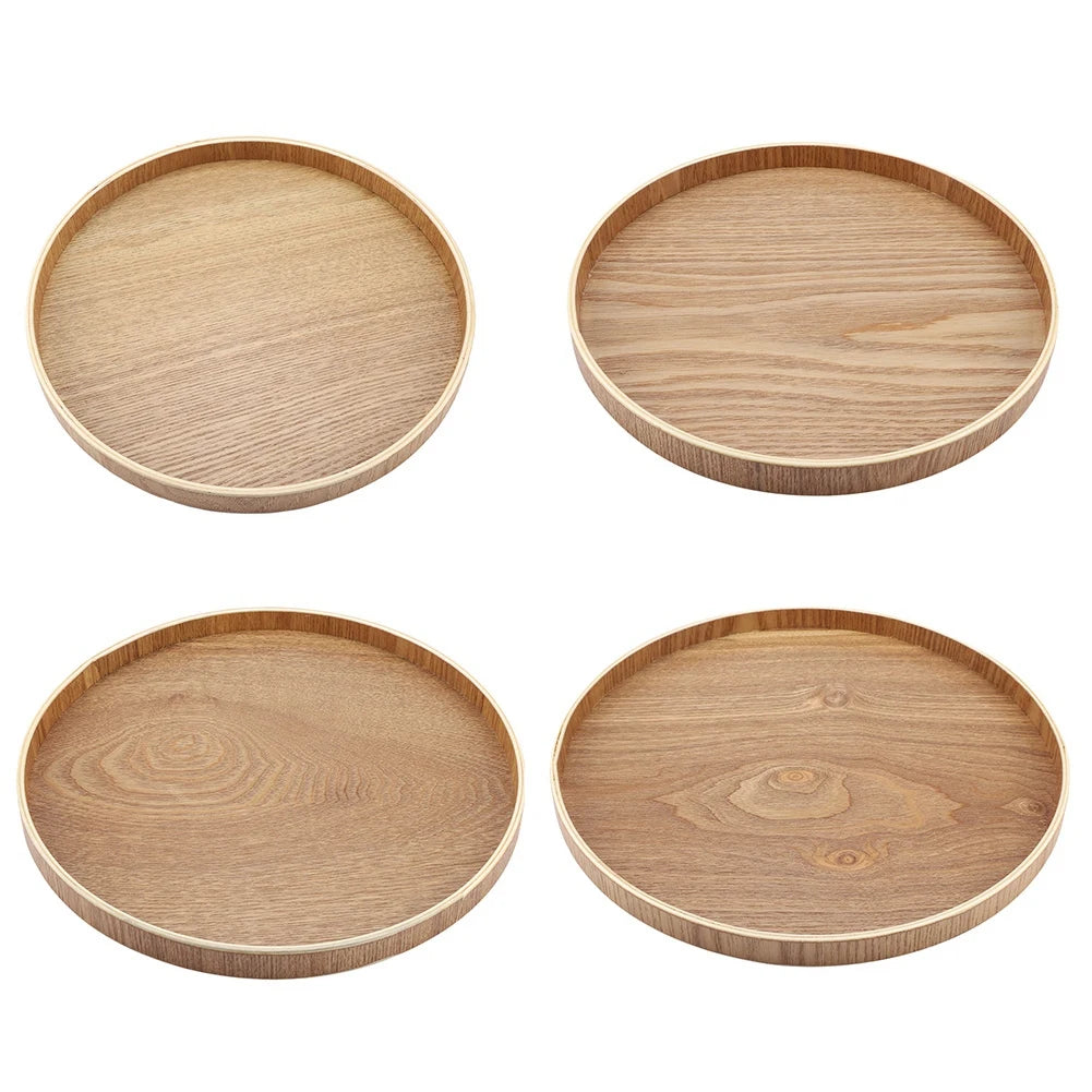 Arden Round Wooden Serving Tray