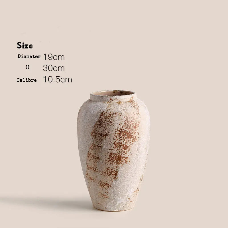 Elara Weathered Ceramic Vase