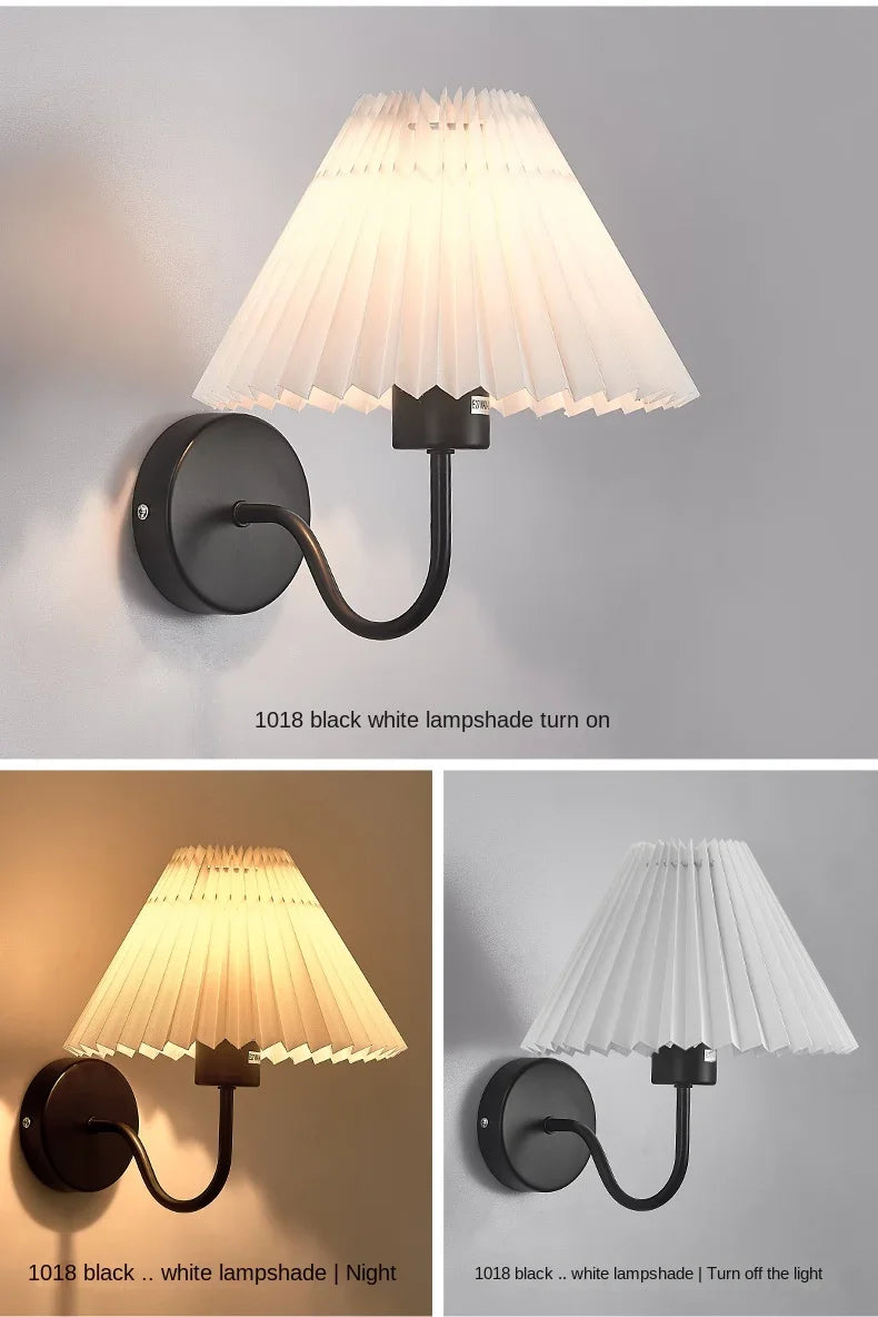 Rue Pleated Umbrella Wall Lamp
