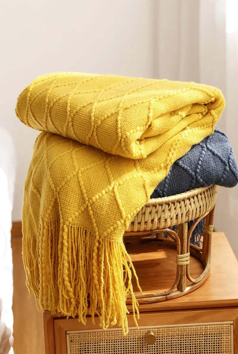 Freya Nordic Tassel Throw