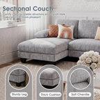 Monroe U-Shaped Convertible Sectional